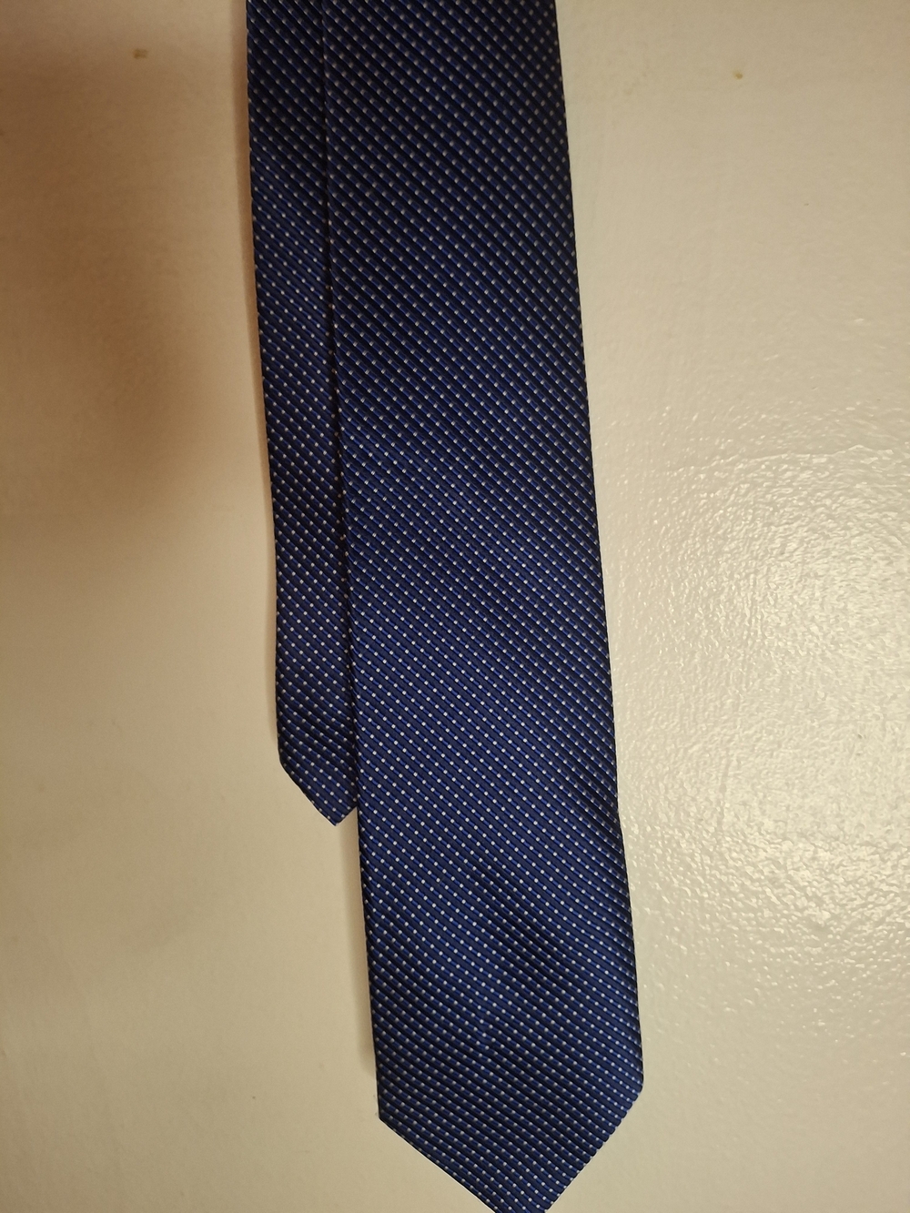 Classic Navy Micro-Pattern Men's Tie